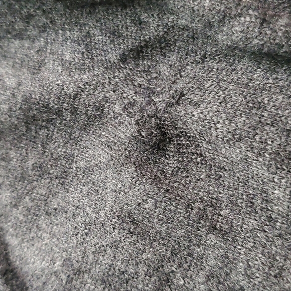 Fifth Avenue Cashmere Long Sleeve Dark Grey V-Neck Shirt - Picture 4 of 7